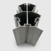 Custom extruded radiator channel aluminum profiles