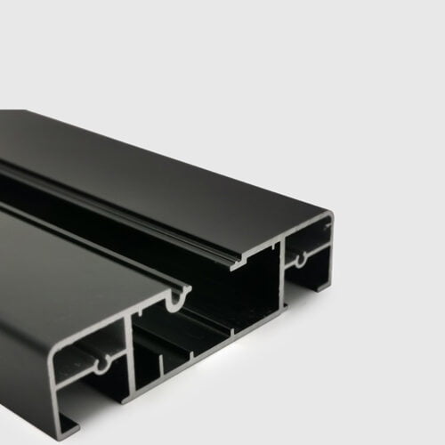 Black custom status extruded aluminum profile