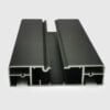 Black custom status extruded aluminum profile