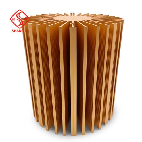 Sunflower heat sink aluminium profile Oxidation CNC machining