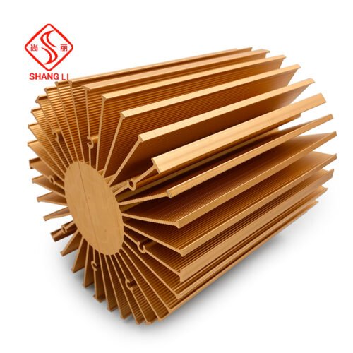 Sunflower heat sink aluminium profile Oxidation CNC machining