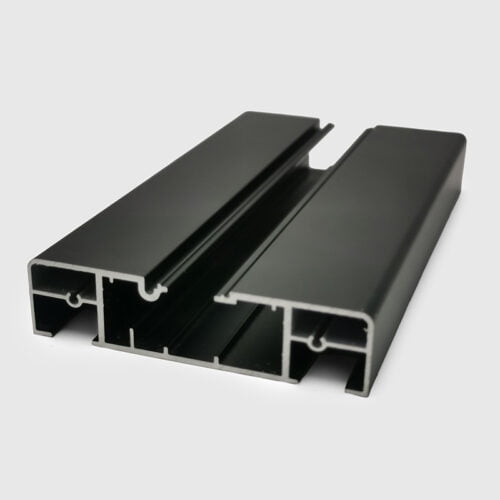 Black custom status extruded aluminum profile