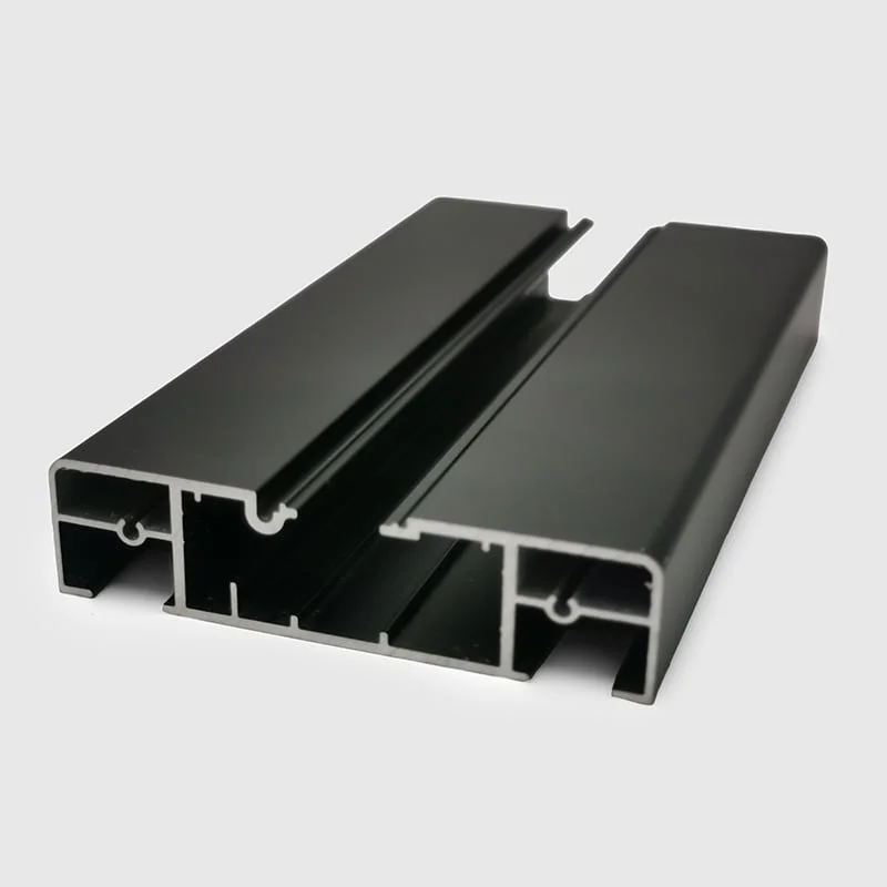 Black custom status extruded aluminum profile