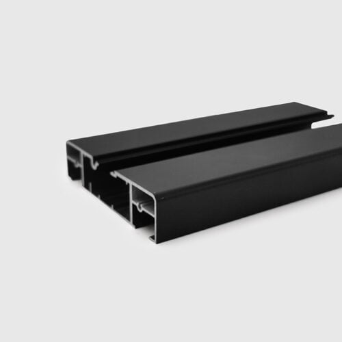 Black custom status extruded aluminum profile