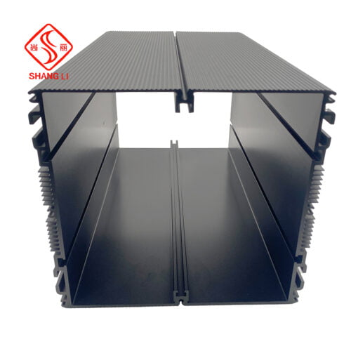 Large Black Extruded Housing Electronics Case