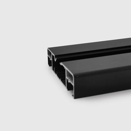 Black custom status extruded aluminum profile