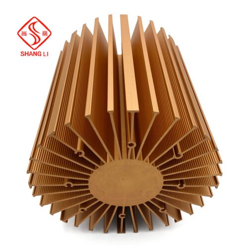 Sunflower heat sink aluminium profile Oxidation CNC machining