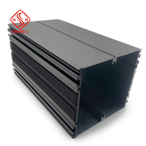 Large Black Extruded Housing Electronics Case