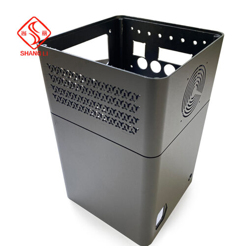 Aluminium enclosure profile for audio/lithium battery power supply