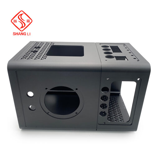 Aluminium enclosure profile for audio/lithium battery power supply