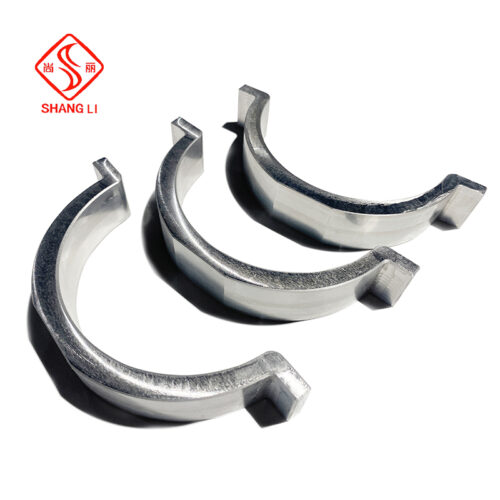 Curved aluminium alloy profile fittings can be machined