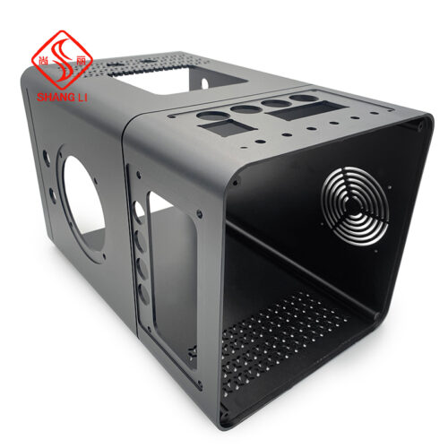 Aluminium enclosure profile for audio/lithium battery power supply