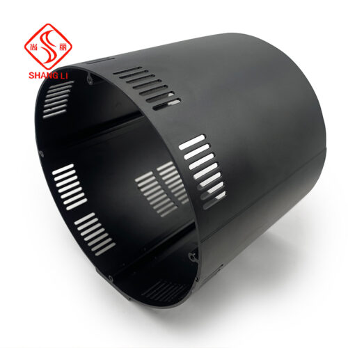 Industrial round split aluminium metal CNC machined aluminium enclosure