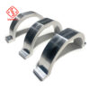 Curved aluminium alloy profile fittings can be machined