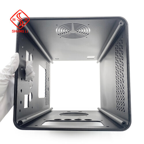 Aluminium enclosure profile for audio/lithium battery power supply