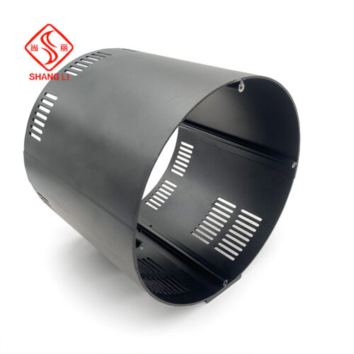 Industrial round split aluminium metal CNC machined aluminium enclosure